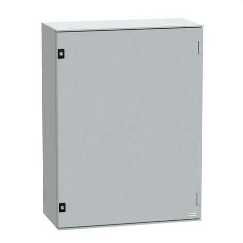 Armoire murale en acier porte pleine sans plaque de montage 847x636x300 PanelSeT CRN avec la référence NSYPLM86G de la marque SCHNEIDER ELECTRIC