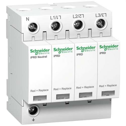 Parafoudre transitoire de type 2 iPRD40 40KA 350V 3P+N avec la référence A9L40600 de la marque SCHNEIDER ELECTRIC
