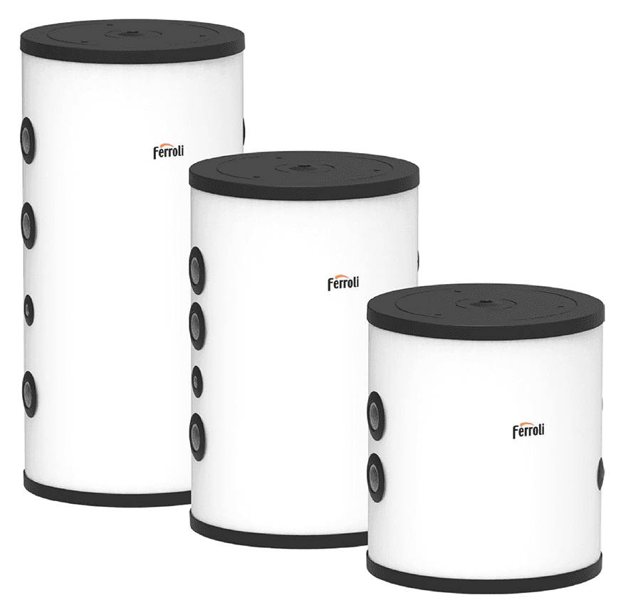 Réservoir d'inertie Ferroli ECOPUFFER HP 100 litres avec la référence 0Y111DXA de la marque FERROLI