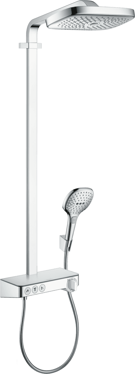 Ensemble de douche thermostatique Raindance Select E 300 chrome avec la référence 27127000 de la marque HANSGROHE