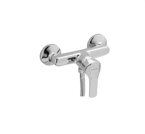 Mitigeur de douche avec kit Genebre K8 chrome avec la référence 60110 28 45 66 de la marque GENEBRE