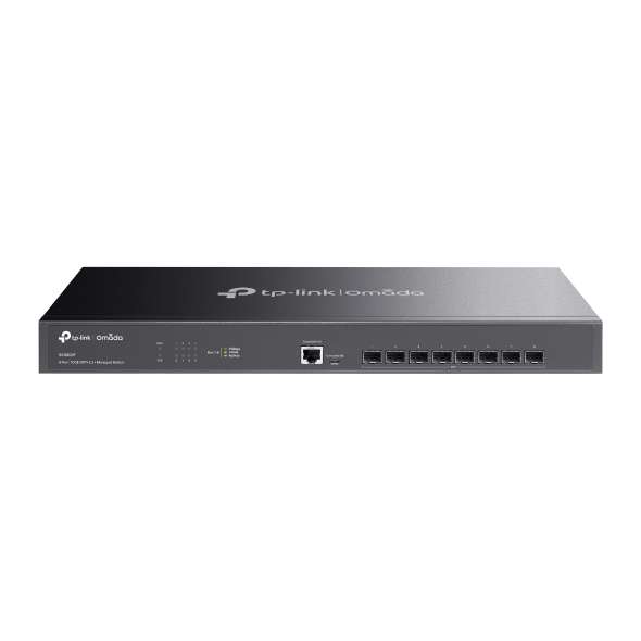 Switch Omada L2+ 8 ports SFP+ 10G avec la référence TL-SX3008F de la marque TP-LINK