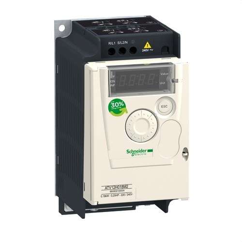 Variateur de vitesse ALTIVAR-12 0,18KW 240V 1PH avec la référence ATV12H018M2 de la marque SCHNEIDER ELECTRIC