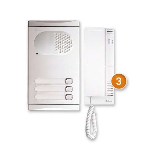 Kit portier automatique pour 3 logements Golmar 4130/AL avec la référence 11284130B de la marque GOLMAR