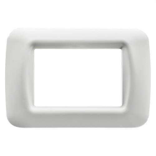 Plaque de 3 modules blanc nuage System avec la référence GW22503 de la marque GEWISS