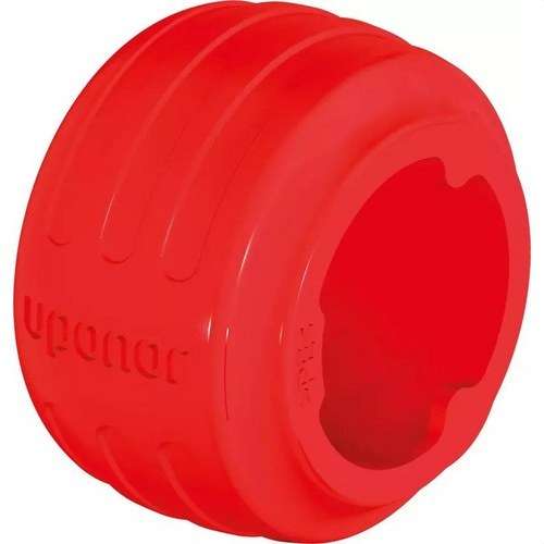 Bague avec butée pour tube Uponor polyéthylène réticulé diamètre 20 rouge avec la référence 1058011 de la marque UPONOR