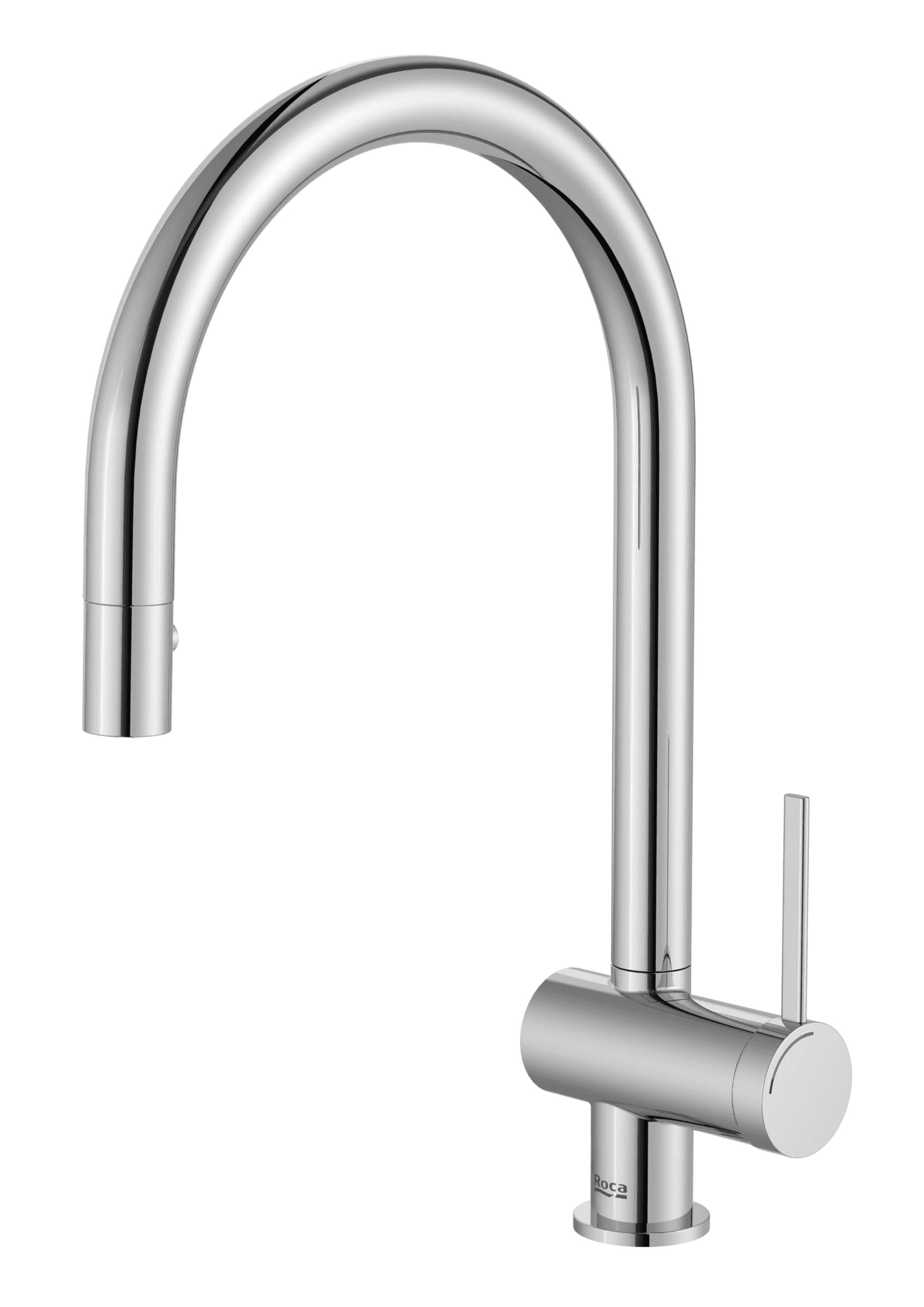 Robinet de cuisine avec bec courbé et extractible à 2 fonctions Cold Start Roca Ona avec la référence A5A811FC00 de la marque ROCA