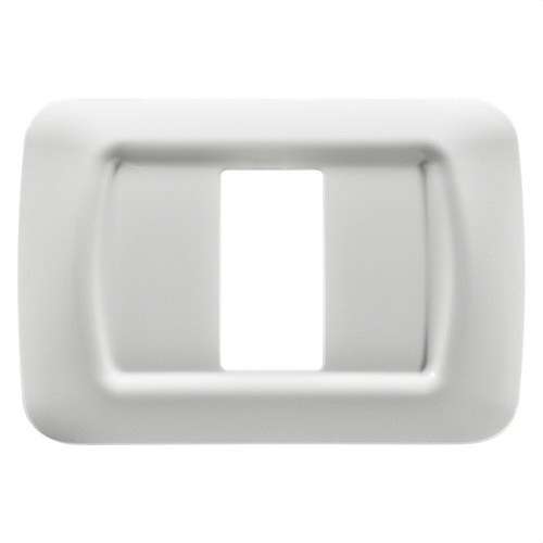 Plaque de 1 module blanc nuage System avec la référence GW22501 de la marque GEWISS