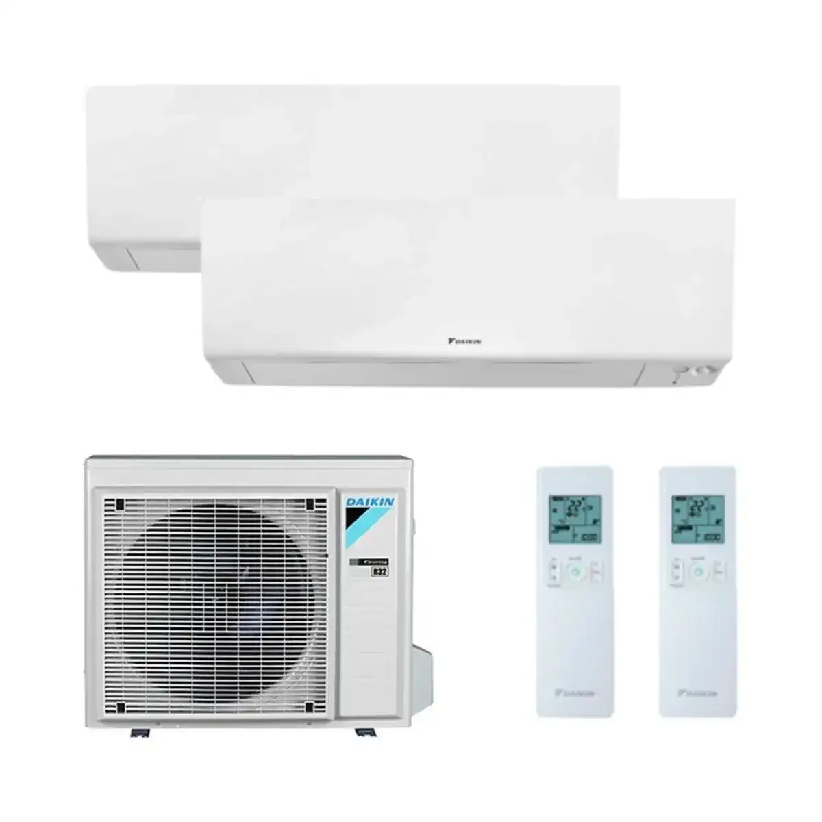 Climatiseur 2x1 avec wifi Daikin Perfera 2,0 kW + 3,5 kW avec la référence KITDAIPER2MXM50A2035 de la marque DAIKIN