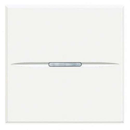 Bouton poussoir axial lumineux 2 modules blanc Axolute avec la référence HD4005M2AN de la marque BTICINO