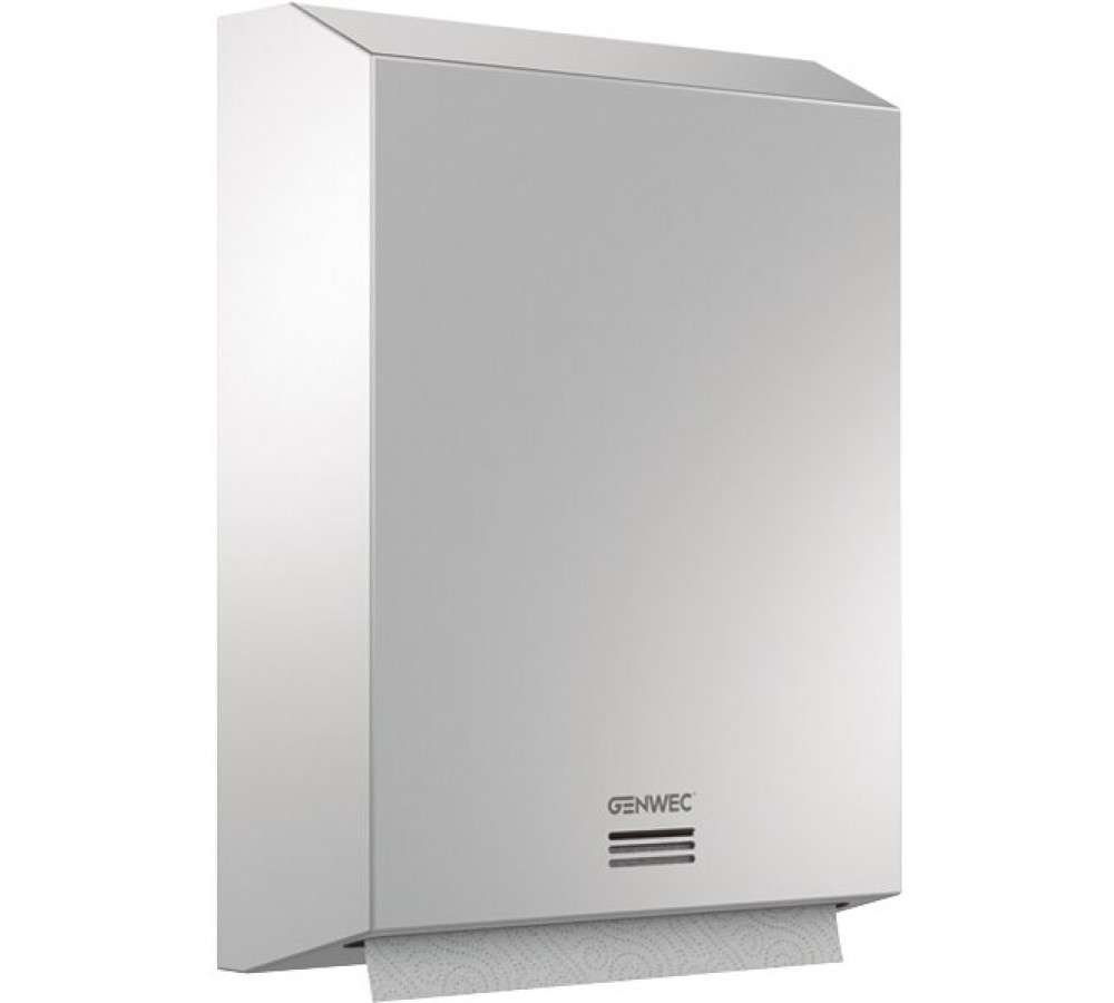 Distributeur de papier essuie-mains grand inox 304 satiné avec la référence GW03 05 04 01 de la marque GENWEC