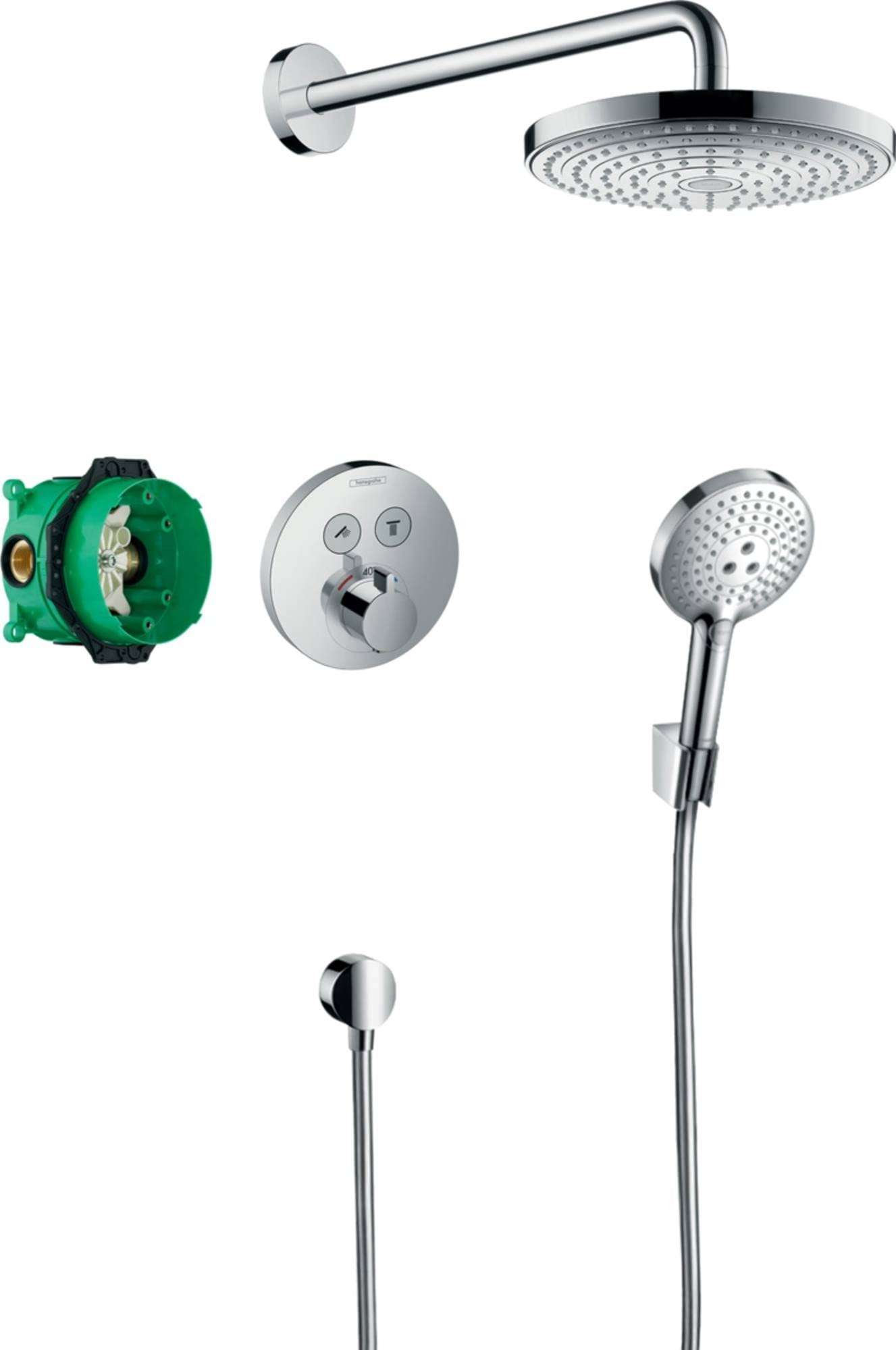Ensemble de douche thermostatique encastré Raindance Select S avec la référence 27297000 de la marque HANSGROHE