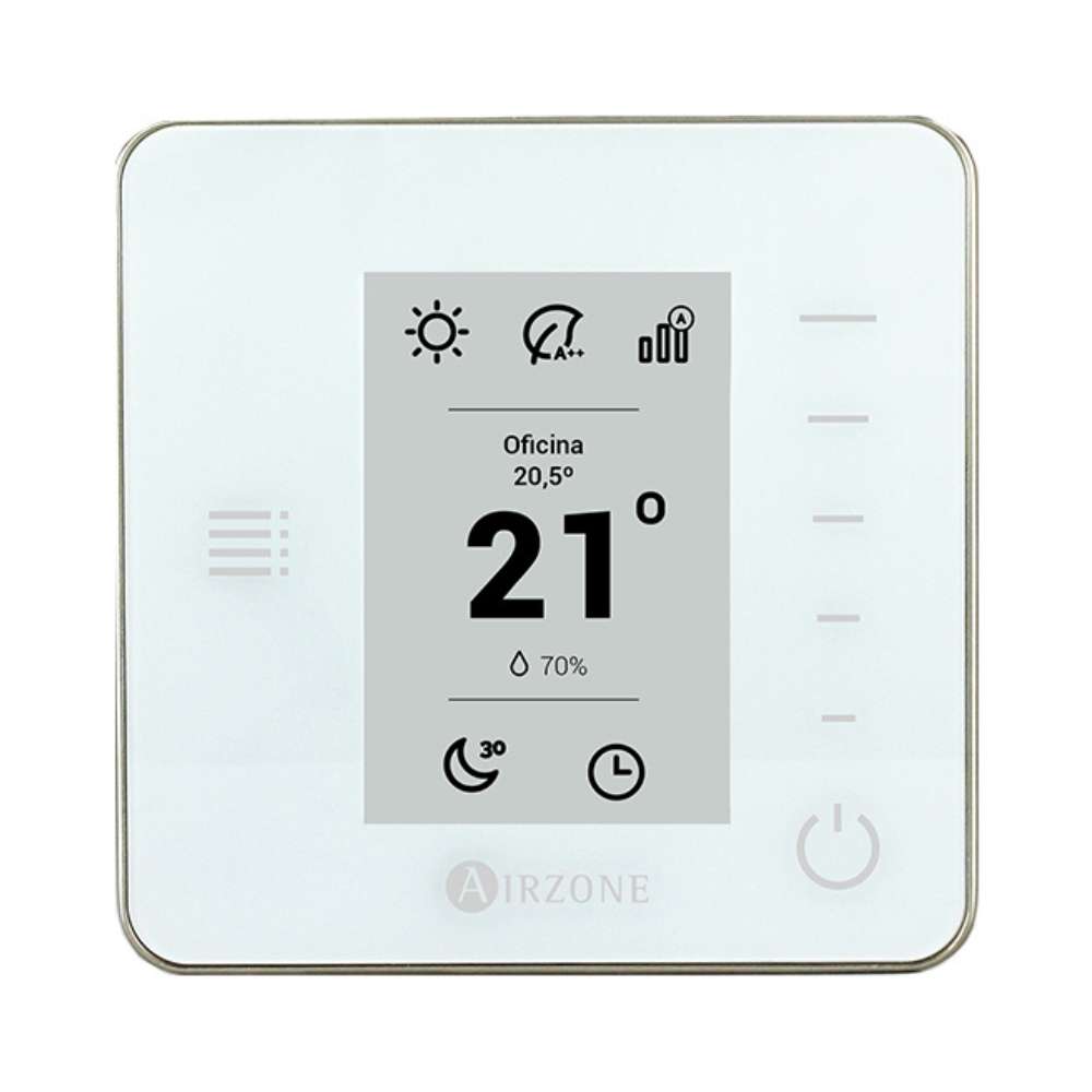 Thermostat radio monochrome Airzone THINK blanc avec la référence AZCE6THINKRB de la marque AIRZONE