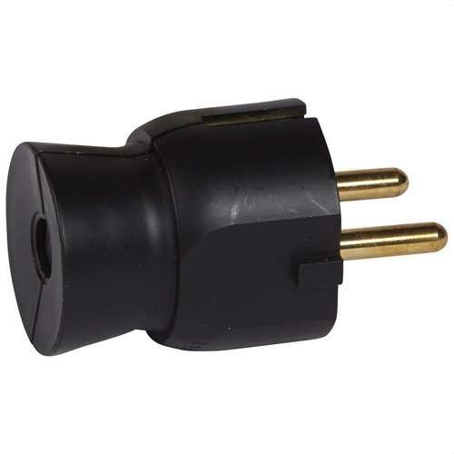Fiche 2P+T 16A S/RECT NOIRE avec la référence 050177 de la marque LEGRAND