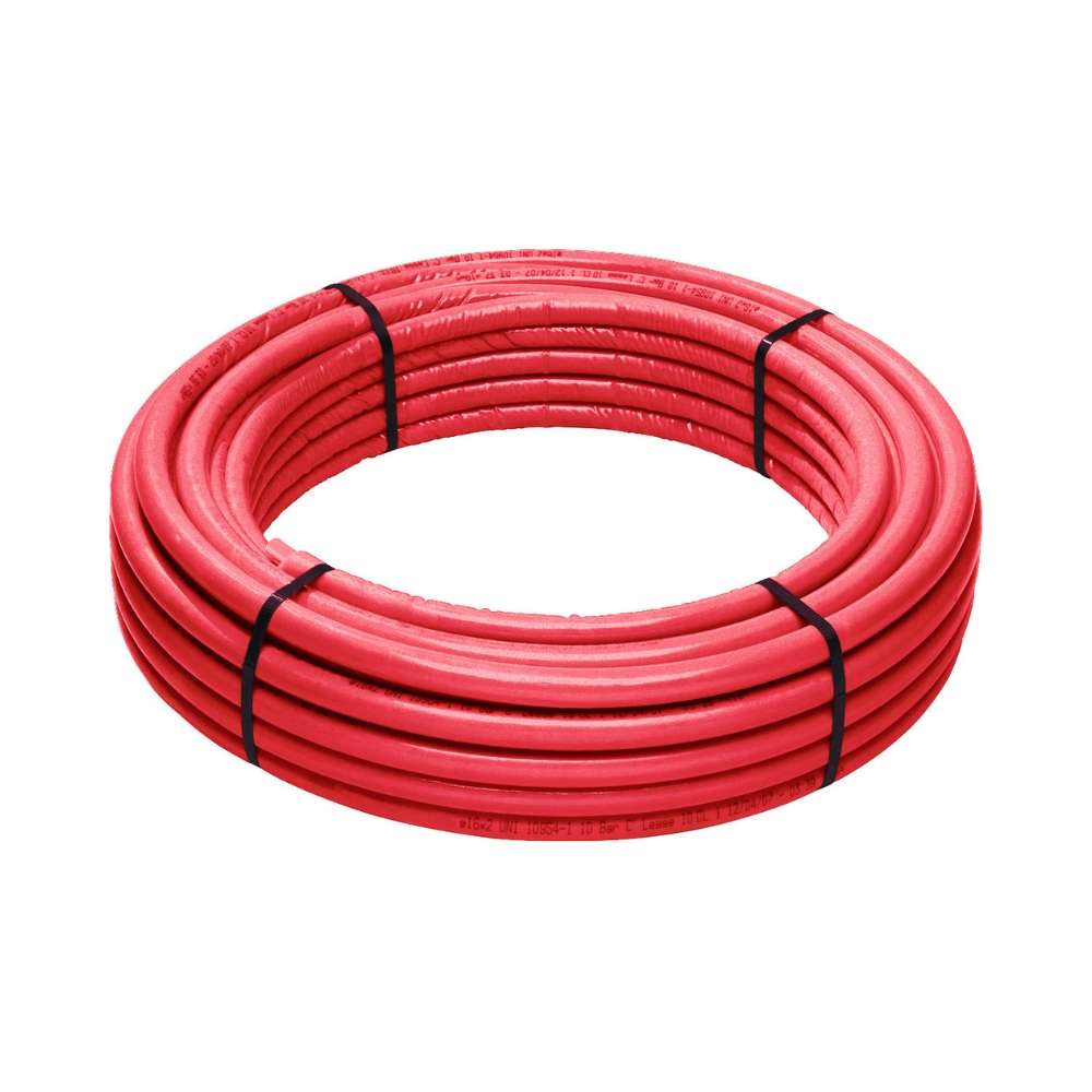 Tuyau pré-isolé multicouche 32x3,00 10 mm rouge - Rouleau de 25 mètres avec la référence 110.32125 de la marque MULTICAPAS