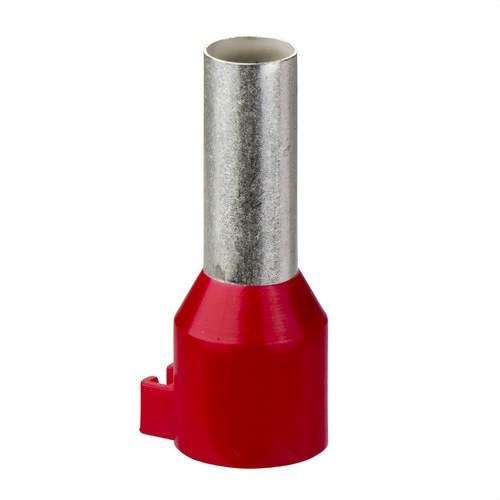 Embout de câble avec porte-étiquette à pression 35mm2 rouge avec la référence DZ5CA352 de la marque SCHNEIDER ELECTRIC