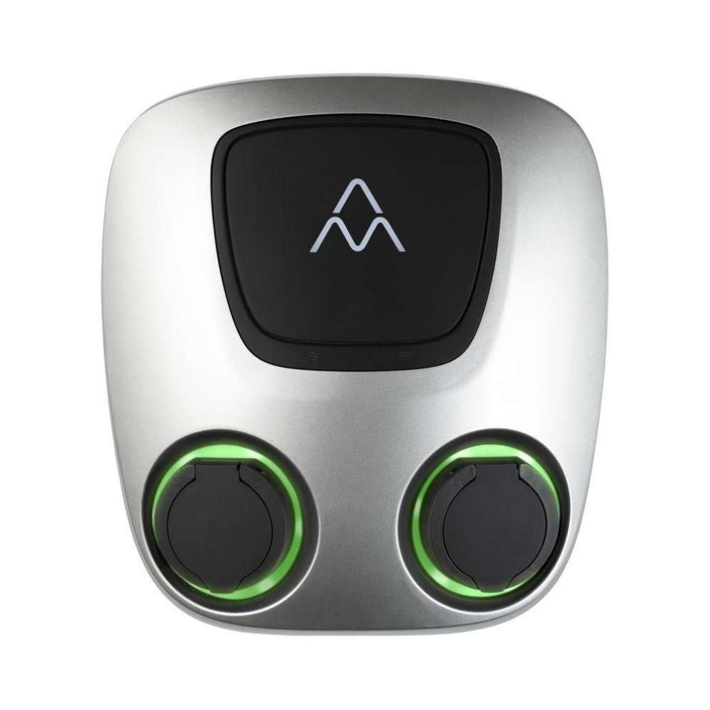 Chargeur de voiture électrique double avec wifi 2 x 22 kW Charge Amps Aura Twin Socket avec la référence 130909 de la marque CHARGE AMPS