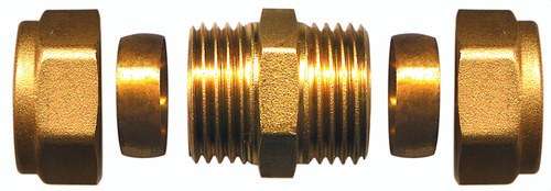 Raccord droit femelle en laiton 1"x28mm avec la référence TAP002B5 de la marque ATUSA