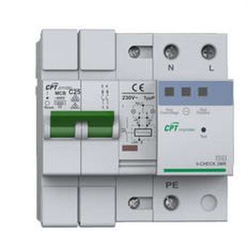 Parafoudre Cirprotec V-CHECK REC-40 2P 40A avec la référence 77706255 de la marque CIRPROTEC