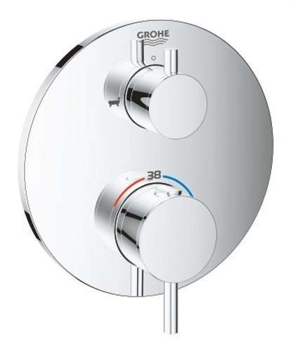 Thermostat pour baignoire et douche Atrio chrome avec la référence 24359000 de la marque GROHE