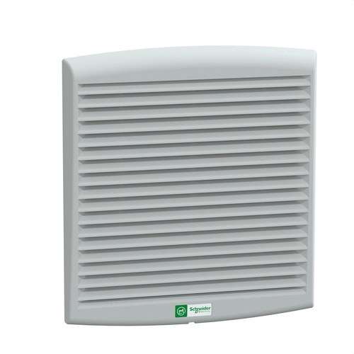 Ventilateur avec grille de sortie et filtre G2 300m3/h 230V IP54 ClimaSys avec la référence NSYCVF300M230PF de la marque SCHNEIDER ELECTRIC
