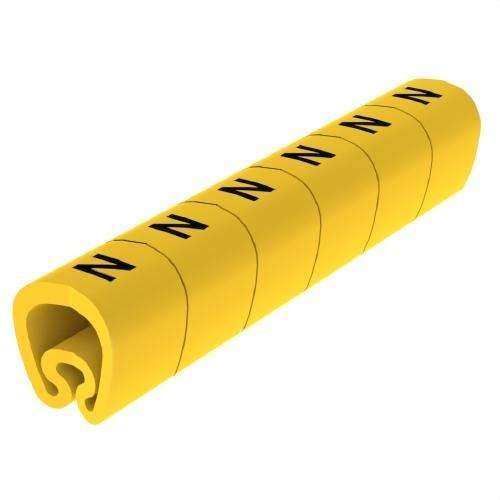 Marqueurs prédécoupés jaunes Ø18 PVC plastifiés avec la référence 1813-N de la marque UNEX