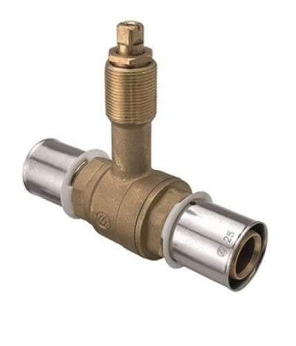 Corps de vanne à bille encastrable diamètre tube 20mm avec la référence 438220 de la marque LATON