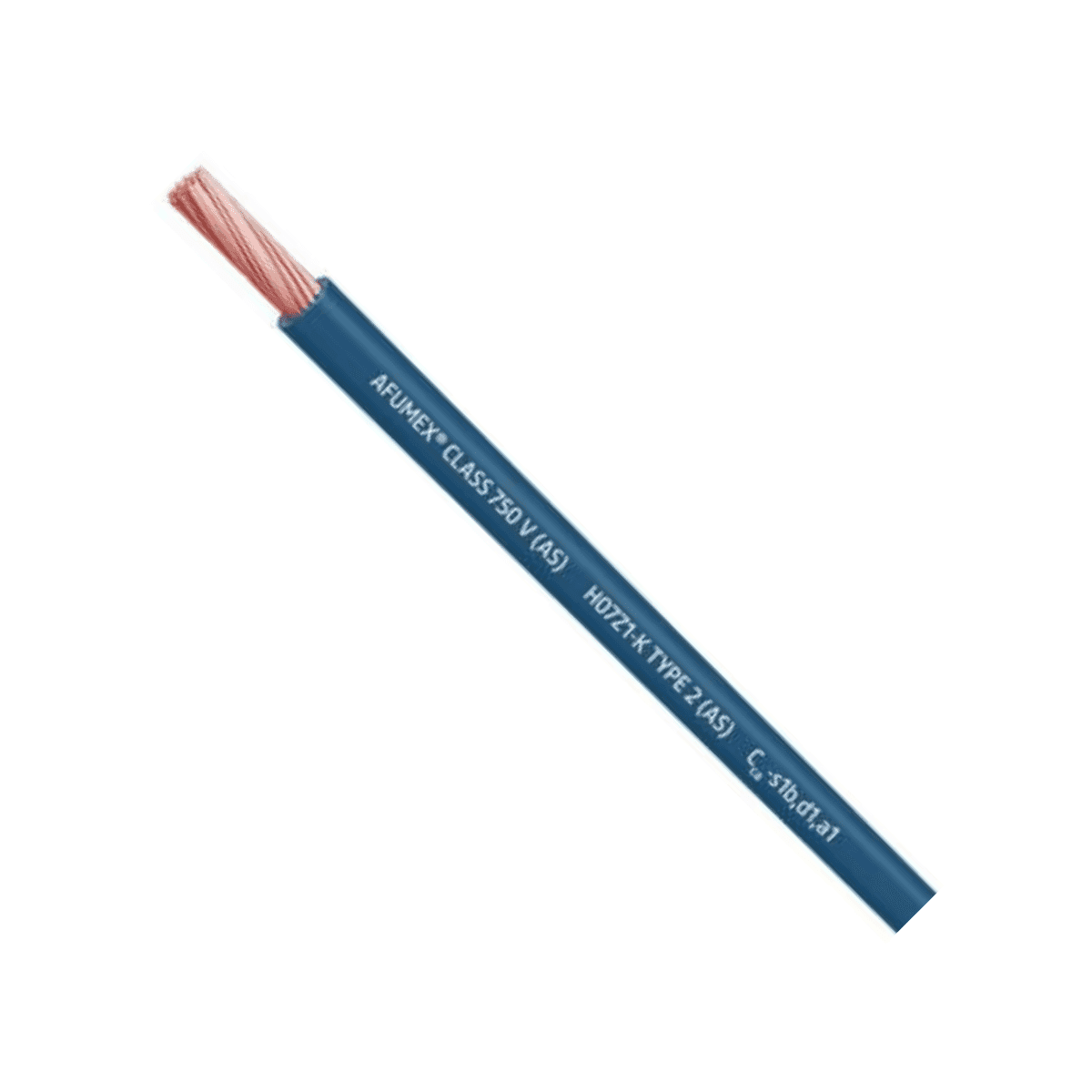 Câble Afumex H07Z1-K AS 750 1x1,5mm2 bleu - Boîte de 200 mètres avec la référence 20193977 de la marque PRYSMIAN