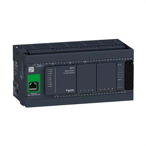 Contrôleur M241 40 ES Transistor PNP Ethernet avec la référence TM241CE40T de la marque SCHNEIDER ELECTRIC