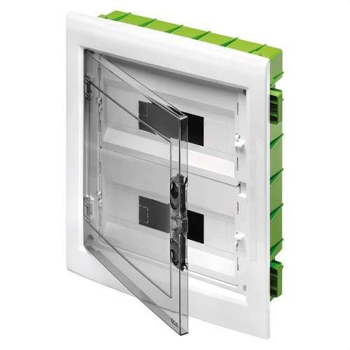 Tableau de distribution encastrable avec porte fumée 24 modules (12x2) avec la référence GW40606PM de la marque GEWISS