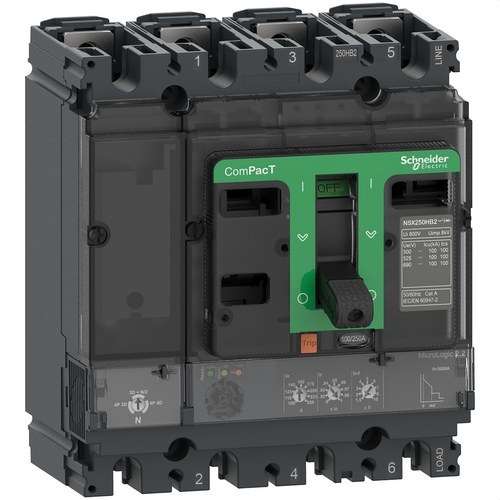 Disjoncteur ComPacT NSX250N 50kA AC 4P4R 160A Micrologic 2.2 avec la référence C25N42D160 de la marque SCHNEIDER ELECTRIC