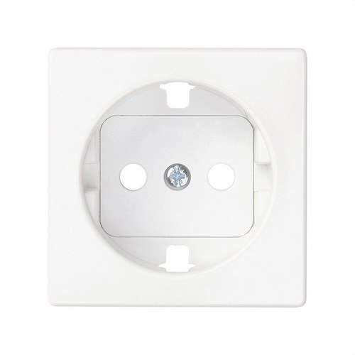 Cache avec dispositif de sécurité pour prise schuko blanc mat Simon 82 Concept avec la référence 8200041-090 de la marque SIMON