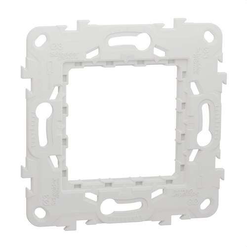 Cadre en plastique universel 2 modules New Unica avec la référence NU7002P de la marque SCHNEIDER ELECTRIC