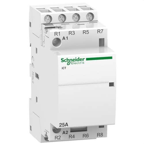 Contacteur ICT 25A 4 NF 230/240V CA avec la référence A9C20837 de la marque SCHNEIDER ELECTRIC