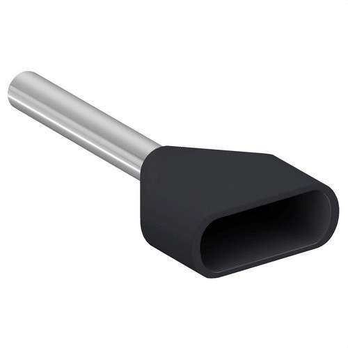 Borne de câble double isolé 1,5mm2 noir avec la référence AZ5DE015 de la marque SCHNEIDER ELECTRIC