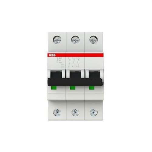 Disjoncteur S203-C6 3P 6A Courbe C 10kA avec la référence 2CDS253001R0064 de la marque ABB