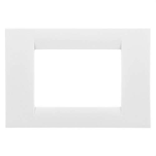 Plaque de 3 modules blanc nuage System avec la référence GW22103 de la marque GEWISS