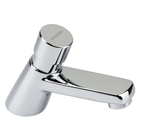 Robinet temporisé pour lavabo avec bouton-poussoir 1/2" chrome avec la référence 1036 04 de la marque GENEBRE