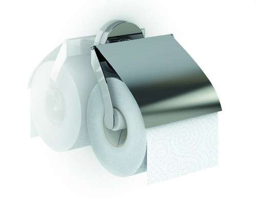 Porte-rouleau de papier toilette zinc "Série Cartago" avec la référence GW05 07 05 02 de la marque GENWEC