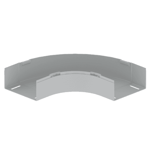 Courbe plate à 90º gris RAL7035 100x200 mm U23X avec la référence 66230 de la marque UNEX