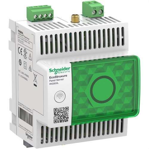EcoStruxure Panel Server Advanced enregistreur de données, concentrateur sans fil et passerelle Modbus à 24V DC avec la référence PAS800L de la marque SCHNEIDER ELECTRIC