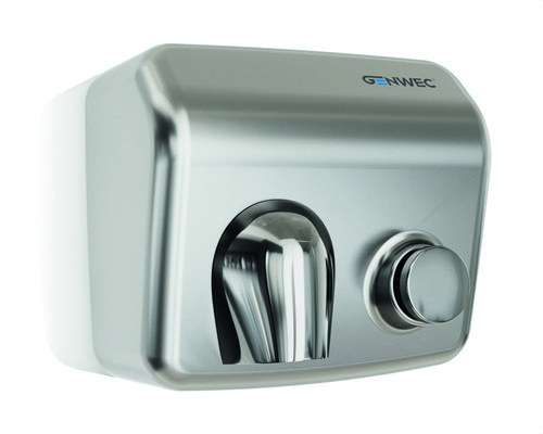 "Sèche-mains Classicflow inox satiné manuel" avec la référence GW01 26 04 01 de la marque GENWEC