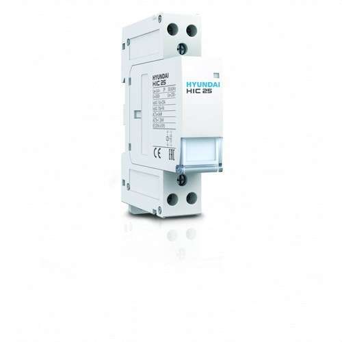 Contacteur modulaire 25A 4NO+0NC 230V AC avec la référence HIC25-40NSX230 de la marque HYUNDAI