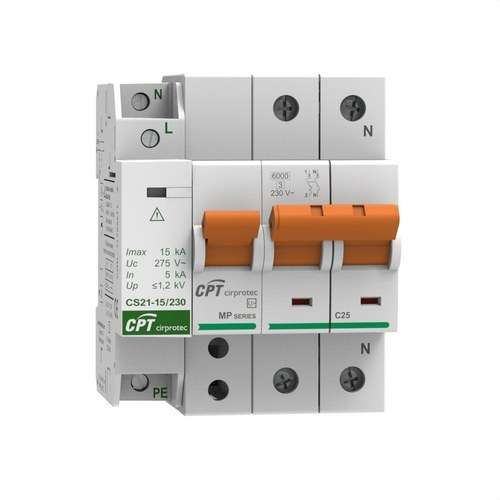 Parafoudre permanent IGA 1P+N 40A avec la référence 77706397C de la marque CIRPROTEC