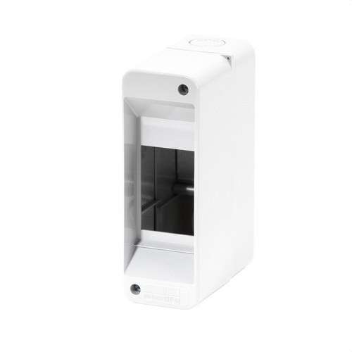 Boîtier de distribution en surface sans porte 2 modules avec la référence GW40022 de la marque GEWISS
