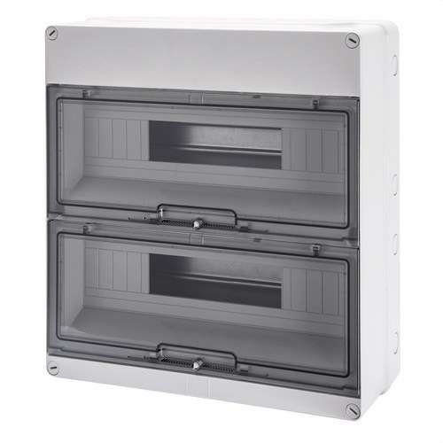 Boîtier de distribution de surface étanche 36 modules (18x2) avec la référence GW40009 de la marque GEWISS
