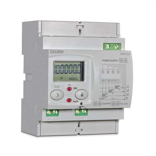Compteur d'énergie triphasé indirect avec communications CEM-C31-485-T1 avec la référence Q23521. de la marque CIRCUTOR