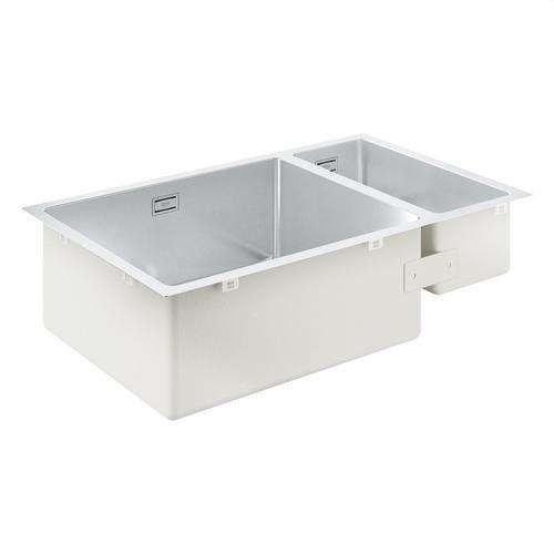 Évier en acier inoxydable 1,5 bacs K700U chrome avec la référence 31575SD1 de la marque GROHE