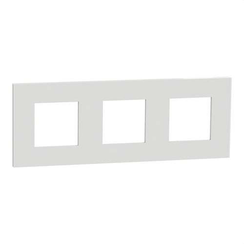 Cadre de 3 éléments blanc New Unica Deco avec la référence NU600618 de la marque SCHNEIDER ELECTRIC