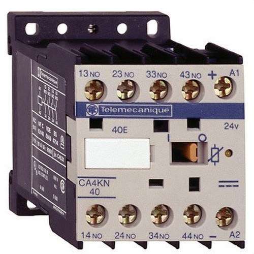 Minicontacteur auxiliaire 3 NO+1 NC 24V CC B/-C avec la référence CA4KN31BW3 de la marque SCHNEIDER ELECTRIC